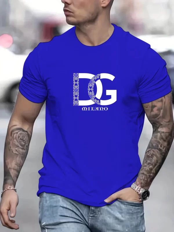 Camiseta Verão Algodão Logo Impressa - Imagem 7