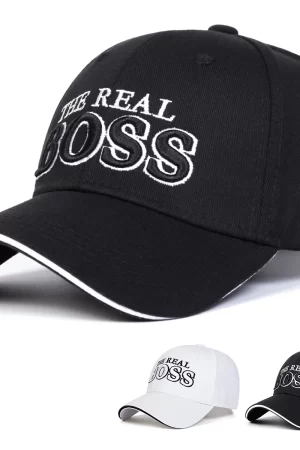Boné THE REAL BOSS Bordado Unissex
