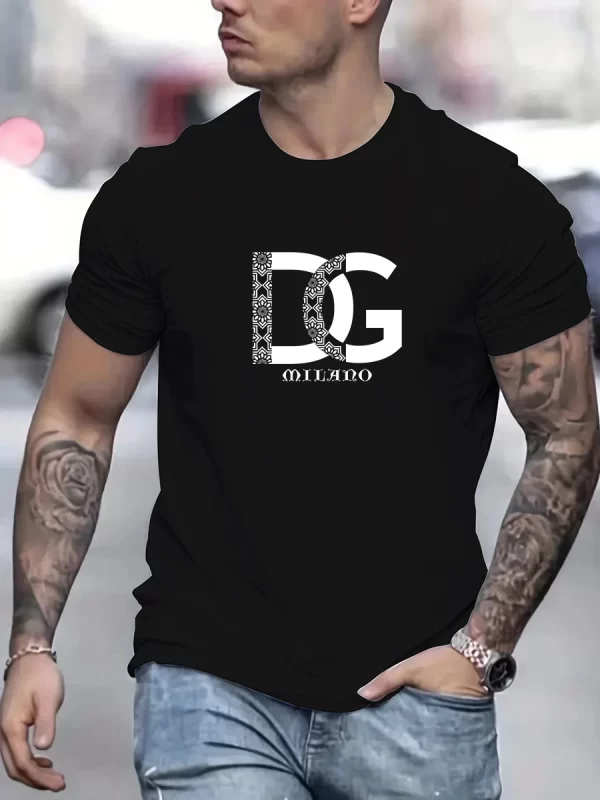 Camiseta Verão Algodão Logo Impressa - Imagem 9