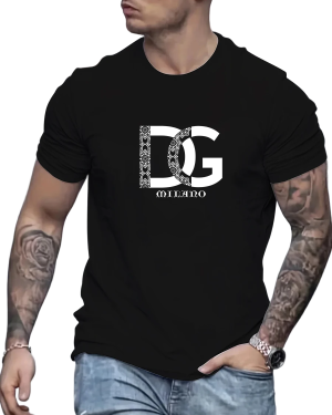 Camiseta Verão Algodão Logo Impressa