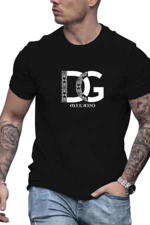 Camiseta Verão Algodão Logo Impressa