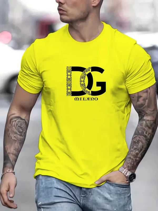 Camiseta Verão Algodão Logo Impressa - Imagem 3