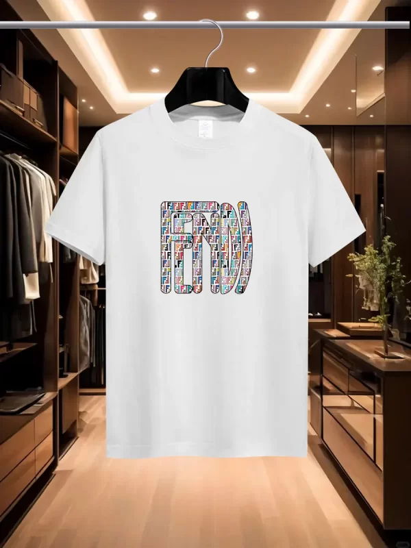 Camiseta Verão Algodão Logo Impressa - Imagem 5