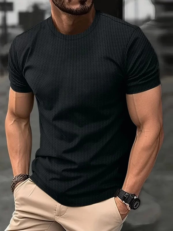 Camiseta Masculina High-End Verão Ice Silk - Imagem 3